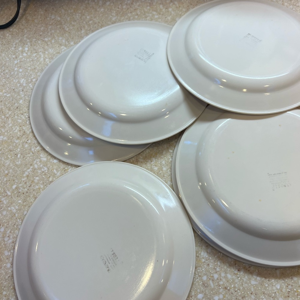 Set of 6 CORELLE CALICO ROSE 7.25 Salad or Bread small plates - Picture 3 of 16